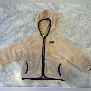 L.L. Bean Kids Tan Fleece Jacket
